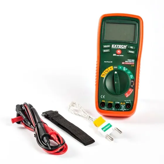 Multimetro + Termometro Infrarrojo Extech Ex470