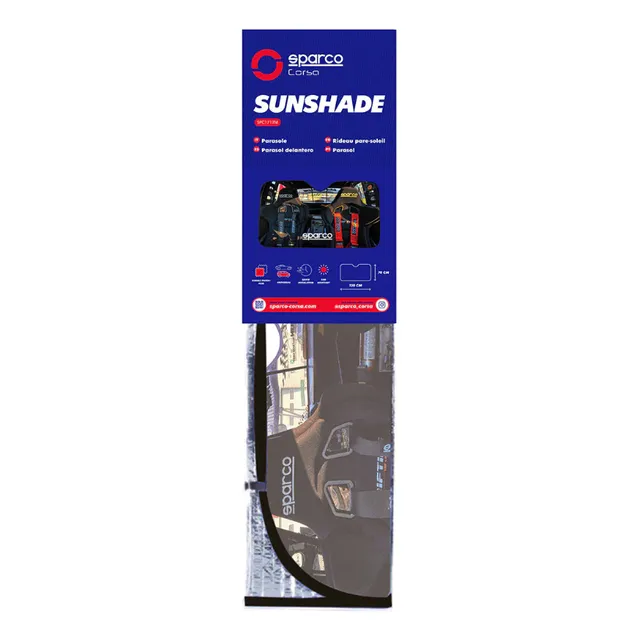 Tapa Sol Premium Carro Aluminizado Reflectivo Sparco Deluxe