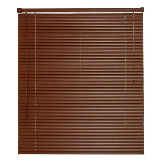 Persiana Horizontal De Pvc 90x160cm Blind 25mm Color Madera