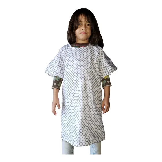 Bata Paciente Pediátrica Unisex (niña Y Niño) De Tela