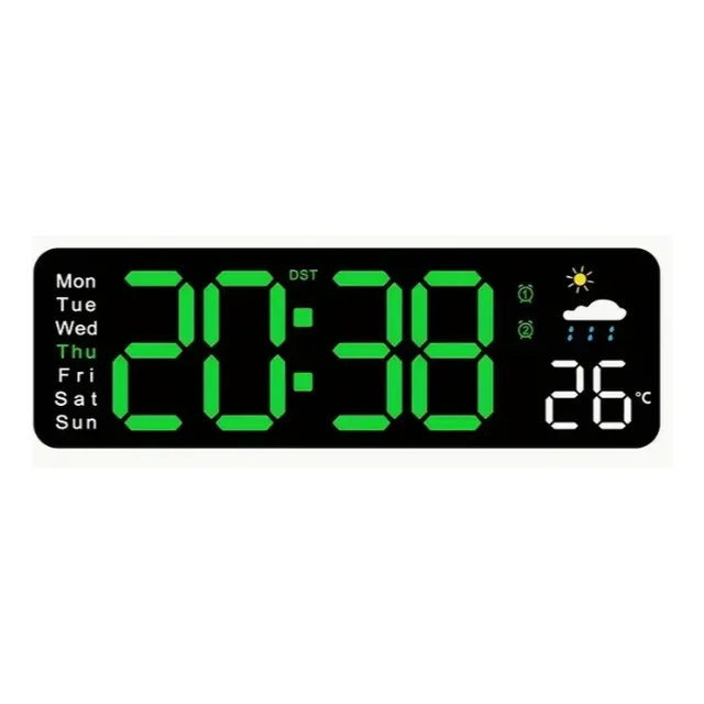 Reloj De Pared O Mesa Led Digital Pequeño Con Control