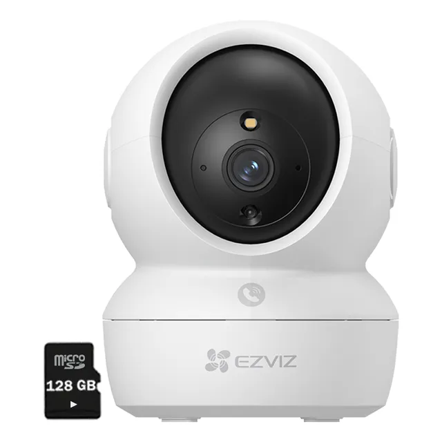 Cámara Seguridad H6c Pro 3mp Gira 360 Boton Llamada + 128gb