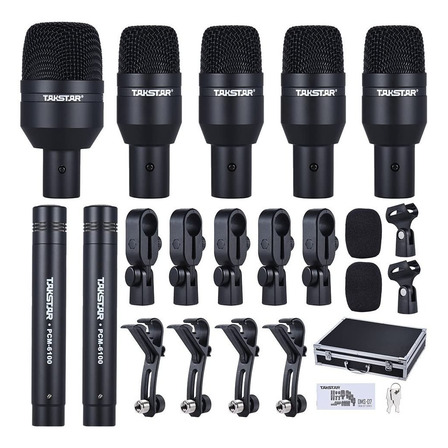 Kit De 7 Microfones Para Bateria Profissional + Case . Loja Kit De 7 Microfones Para Bateria Profissional + Case . Loja