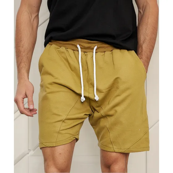 Short Hombre Bermuda Liso Rustico 100% Algodón Lion