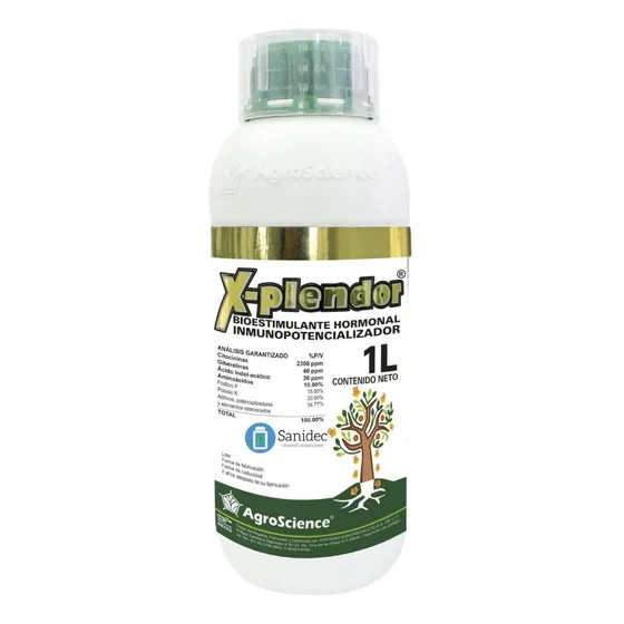 Xplendor, Xplendor Agrosiences, Bio Estimulante, Llenado, 1l