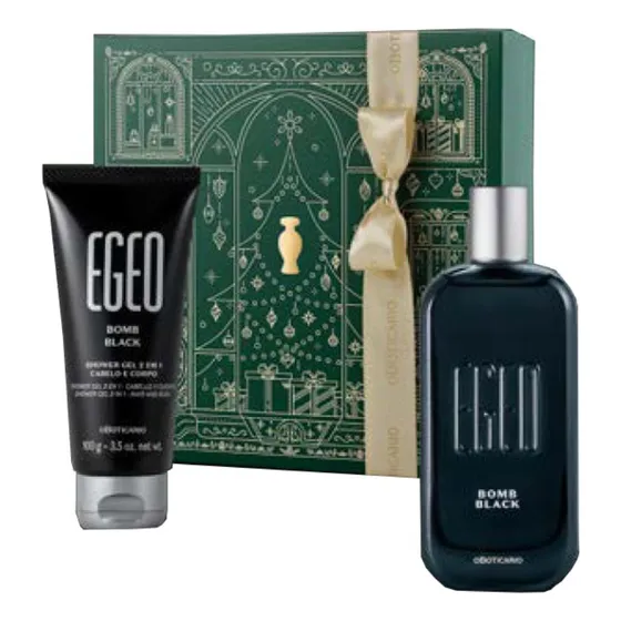 Kit Shower Sabonete Corporal Egeo Com Perfume O Boticário Bomb Black 90 ml