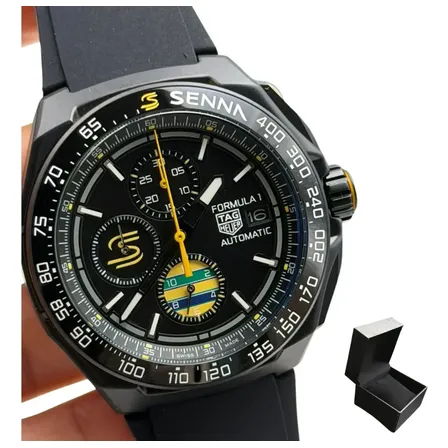 Relógio Tag Heuer Formula 1 Senna Automático Black Preto