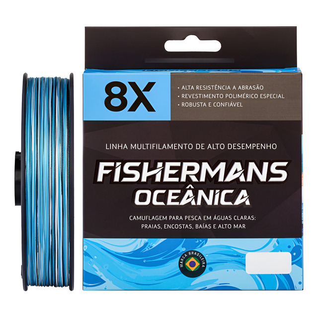 Linha De Pesca Multifilamento 300 Metros 8 Fios Fishermans Linha De Pesca Multifilamento 300 Metros 8 Fios Fishermans