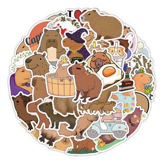 Capibara Carpincho 50 Calcomanias Stickers De Pvc Vs Agua Capibara Carpincho 50 Calcomanias Stickers De Pvc Vs Agua