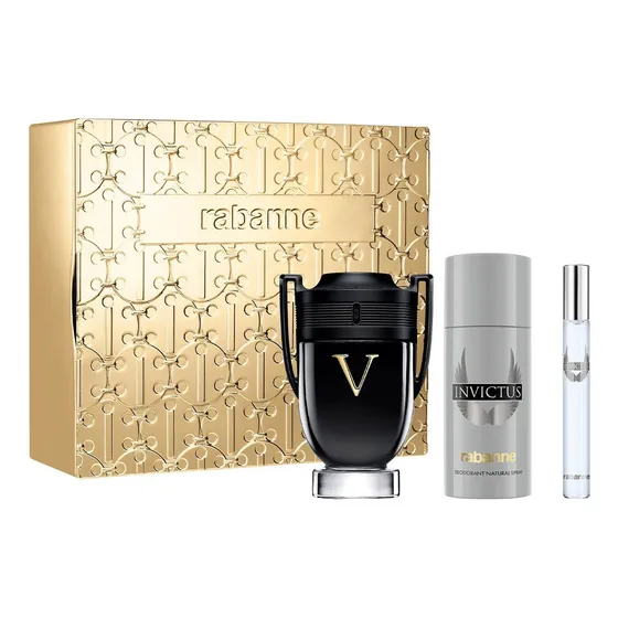 Conjunto Paco Rabanne Invictus Victory Extreme, 100 ml Edp, volume unitário, 100 fl oz