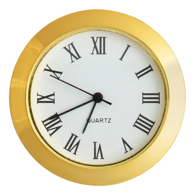 Mini Reloj 2.0 in Inserto Para Manualidad Giro Madera Bisel