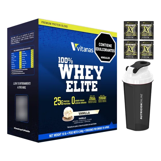 Whey Elite 10lbs Vitanas ¡envío Y Obsequios Gratis!