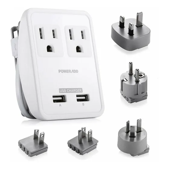 Adaptador Universal De Viaje Convertidor De Alimentación