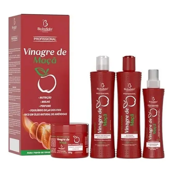 Kit Capilar Vinagre De Manzana