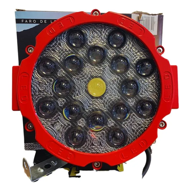 Faro Circular 17 Leds 51w 9/36v 17,7 Cmx15.5cmx4,2 Cm 4x4