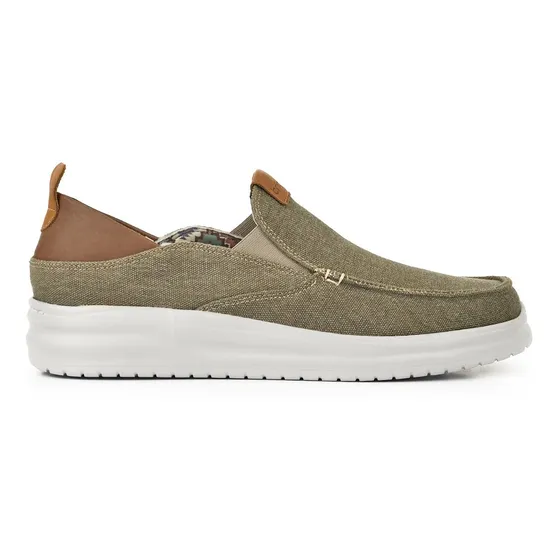 Alpargata Hombre Tela Mocasin Nautico Briganti Elastico Lona