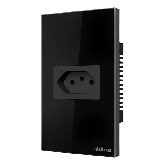 Tomada elétrica Intelbras IZY SMART ETS 1001 PRETO con 1 tomas 10 A - preto