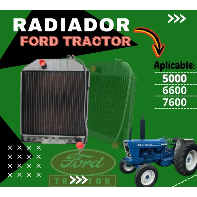 Radiador Ford Tractor 5000 6600 7600