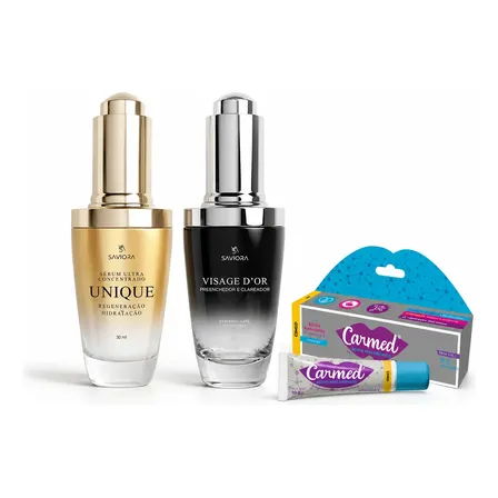 Kit Presente Dia Dos Namorados Serum Facial Clareado Saviora