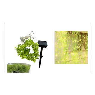 Enredadera Hoja Artificial Cortina 3x1m Solar Led Luz Cálida Enredadera Hoja Artificial Cortina 3x1m Solar Led Luz Cálida