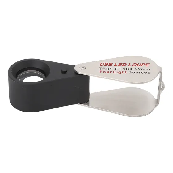 Lupa Para Joalheiros Com Lupa 10x Silver Portable