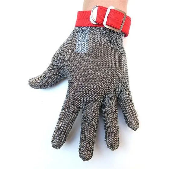 Guante Malla Seguridad 100% Acero Inox Anticorte Carnicero 