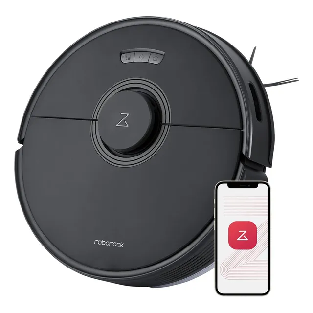 Roborock Q7 max robot aspirador limpieza manos libres hasta 7 semanas aspiradora robótica con trapeador controlado por app succión de 4200pa tiempo de ejecución de 180minutos funciona con alexa negro