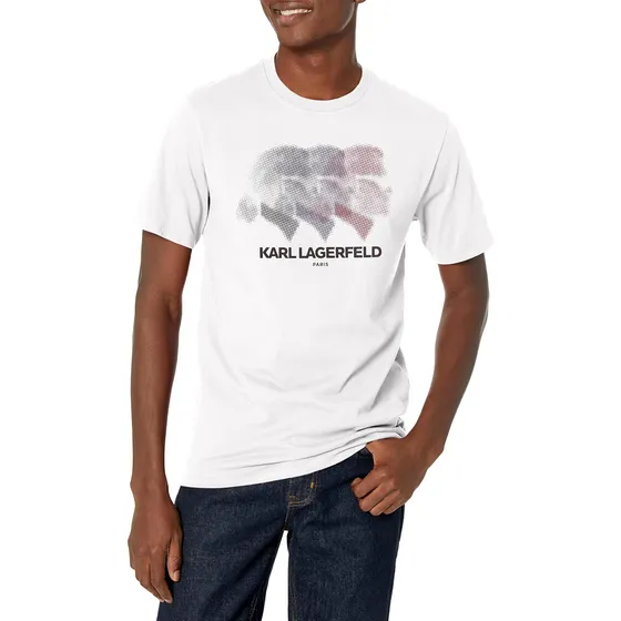 Karl Lagerfeld Paris Camiseta Lisa De Manga Corta Con Logo D