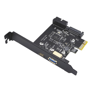 Placa Adaptadora Frontal Usb 3.0 C Pcie Com Adaptador Intern Placa Adaptadora Frontal Usb 3.0 C Pcie Com Adaptador Intern
