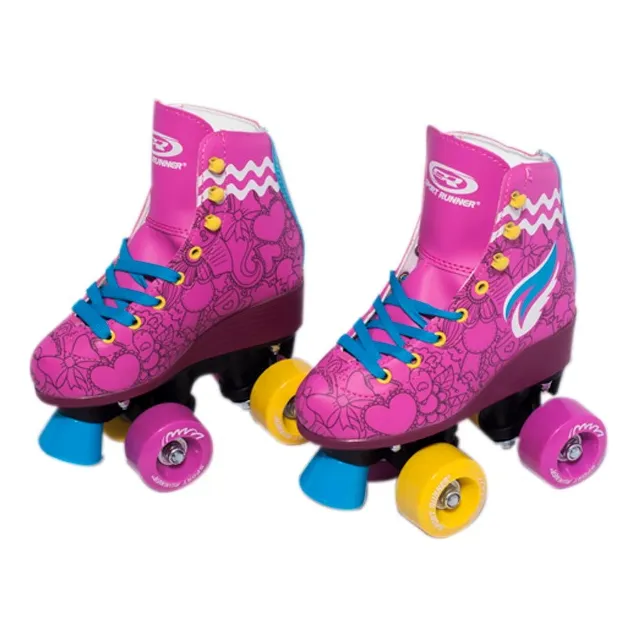 Patines Soy Luna Bota Artísticos Solo Niños 4 Ruedas En Goma