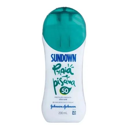 Protetor Solar Praia E Piscina Fps50 200ml Sundown