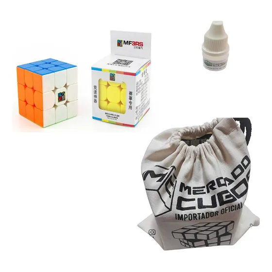 Cubo Rubik 3x3 Mf3rs (moyu) +set Bolsita Y Lubricante Mc