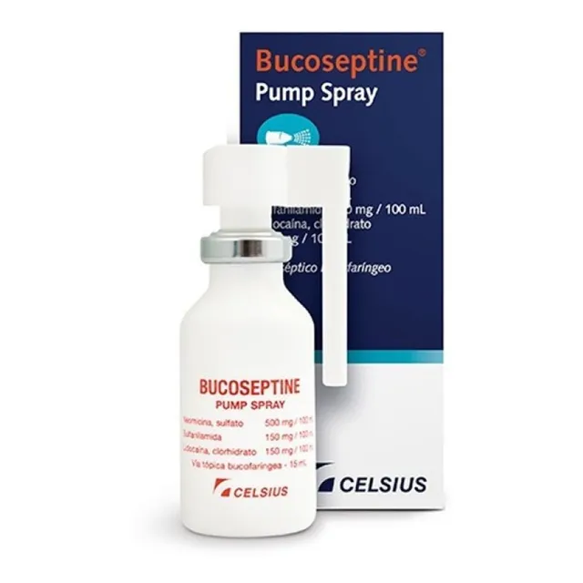 Bucoseptine® Pump Spray 15ml - Antiséptico Bucofaríngeo