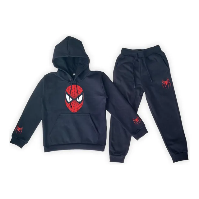 Conjunto Deportivo Niños/as Spiderman En Felpa Con Capucha