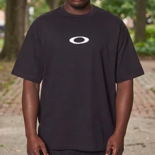 Oakley Camiseta Mod Oakley Ellipse Fluid Ss Tee Blackout Liso G Estampa Localizad