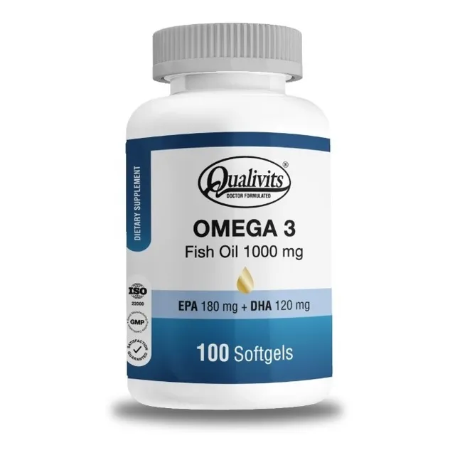 Qualivits® Omega 3 Fish Oil 1000mg X 100 Cápsulas Blandas