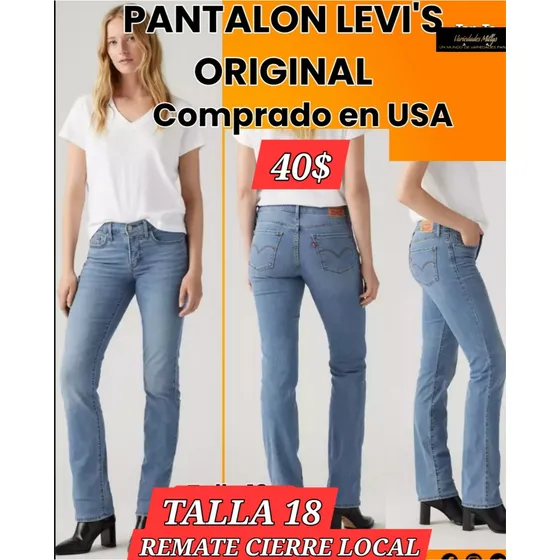 Pantalon Levi's 100% Original Comprado En Eeuu Dama T18