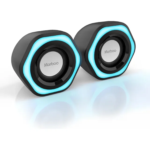 Altavoces Para Computadora 3.5mm Con Subwoofer Marboo