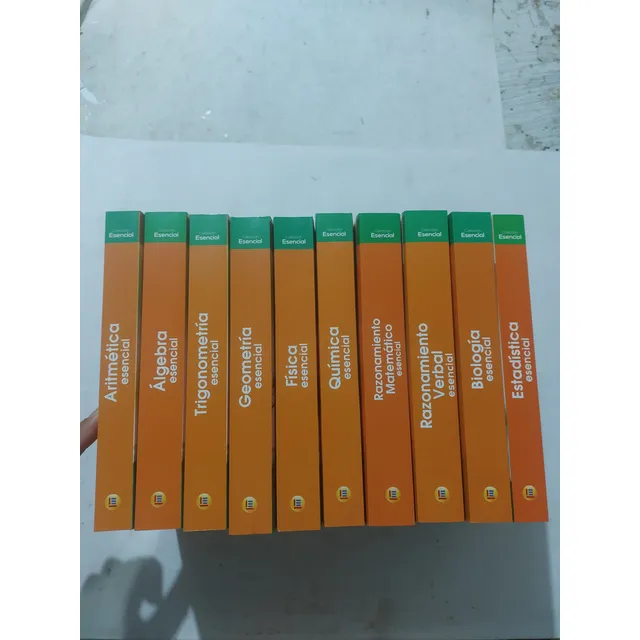 Libro Colección Esencial 10 Libros Lumbreras Mate F Q Rv B E