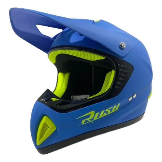 Casco Enduro Tremor Azul Mate Talle Xl Rush Cross Ourway
