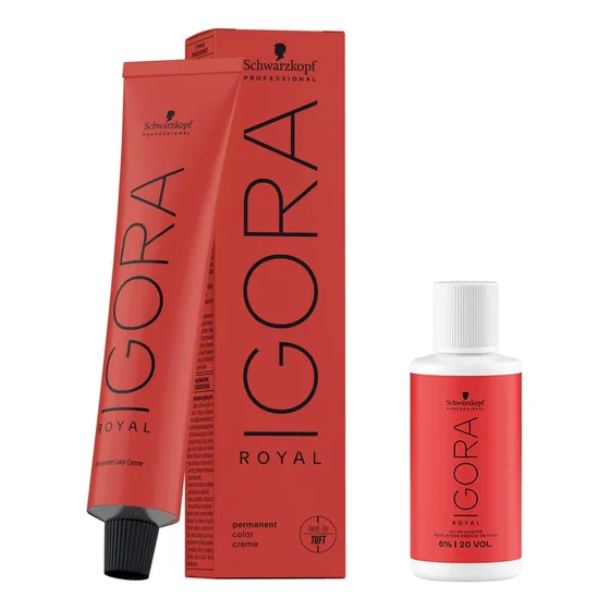 Kit Igora Royal 1 Tintura 60ml + 1 Oxidante Schwarzkopf 60ml
