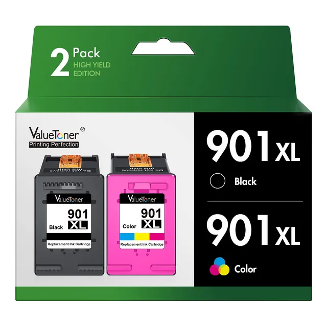 Cartucho De Tinta Para Impresora 901xl 2u Negro + Color