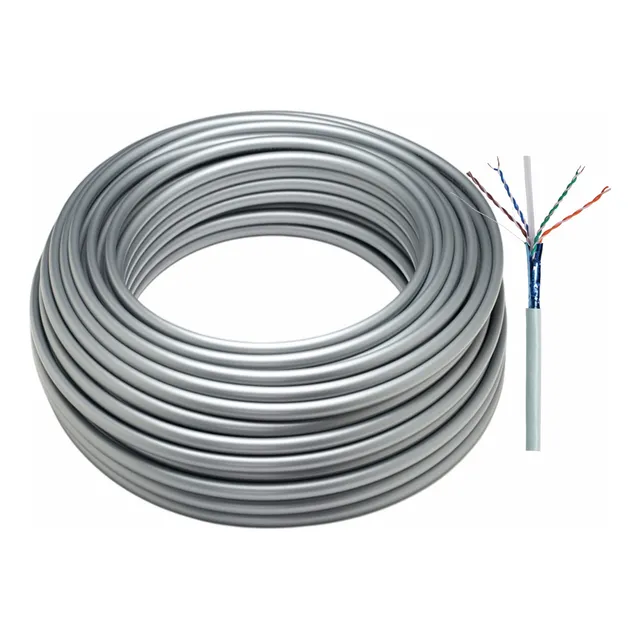 Cs44z1, Cable Gris C6a F/utp 23 Awg Por 60m Lszh,