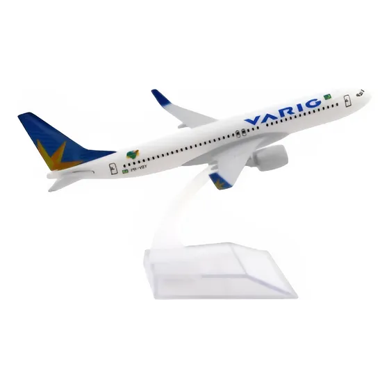 Miniatura Avião Varig Boeing B737 - Escala 1/400