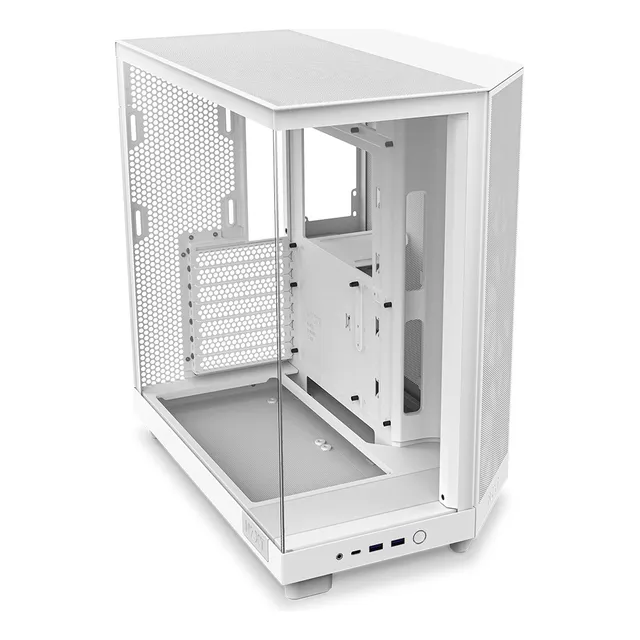 Gabinete Nzxt H6 Flow Blanco Cc-h61fw-01 Atx/matx/m-itx 3fan
