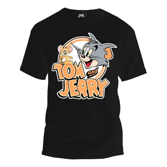 Playera Infantil Tom Y Jerry Cuello Redondo Estilo Casual