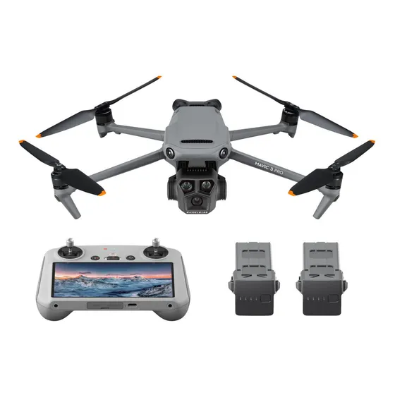 Drone DJI Mavic 3 Pro Fly More Combo con dual cámara 5.1 gris 5.8GHz 3 baterías