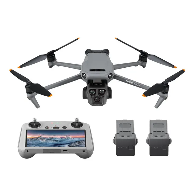 Drone DJI Mavic 3 Pro Fly More Combo con dual cámara 5.1 gris 5.8GHz 3 baterías