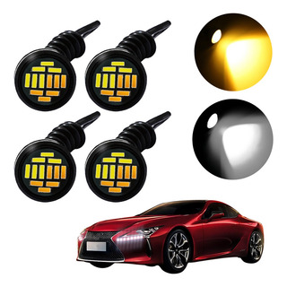 4x Led Mini Luz Grade Olho De Águia Laranja Branco Foguinho 4x Led Mini Luz Grade Olho De Águia Laranja Branco Foguinho