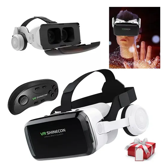 Gafas De Realidad Virtual Vr Con Auriculares Y Controlador